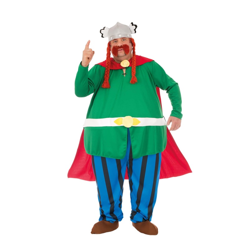 The Gallic Leader Abraracourcix Costume for Adults, Asterix and Obelix, Jumpsuit