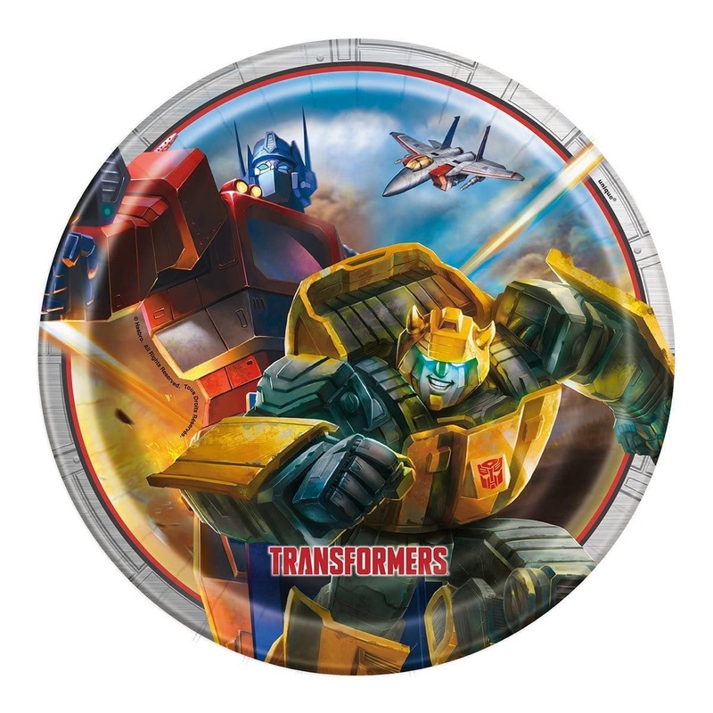 Transformers Dinner Plates 9 inches, 8 per package