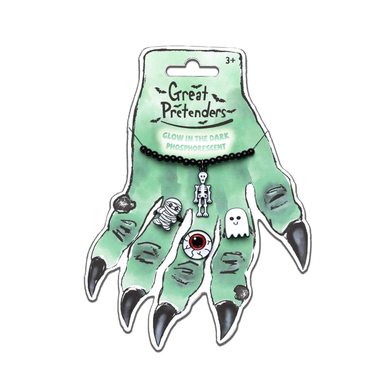Witch Hand Card with Rings and a Bracelet For Kids, 1 Count