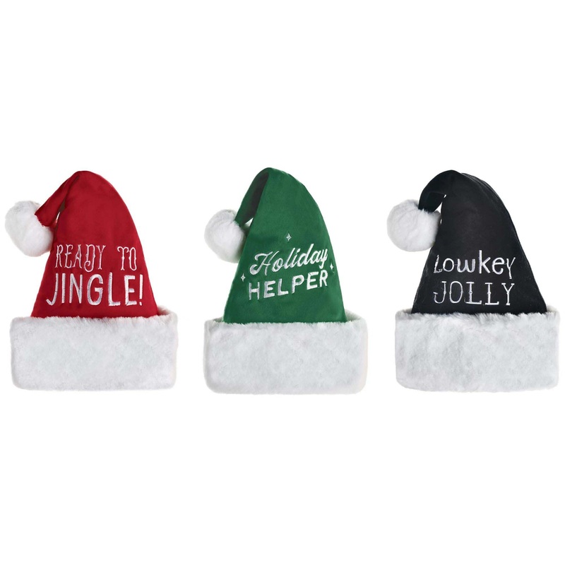 Adjustable Santa Hat, Assortment, 1 Count