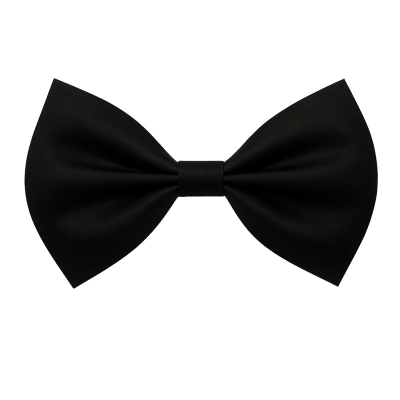 Black Bow Tie with Adjustable Strap, 1 Count