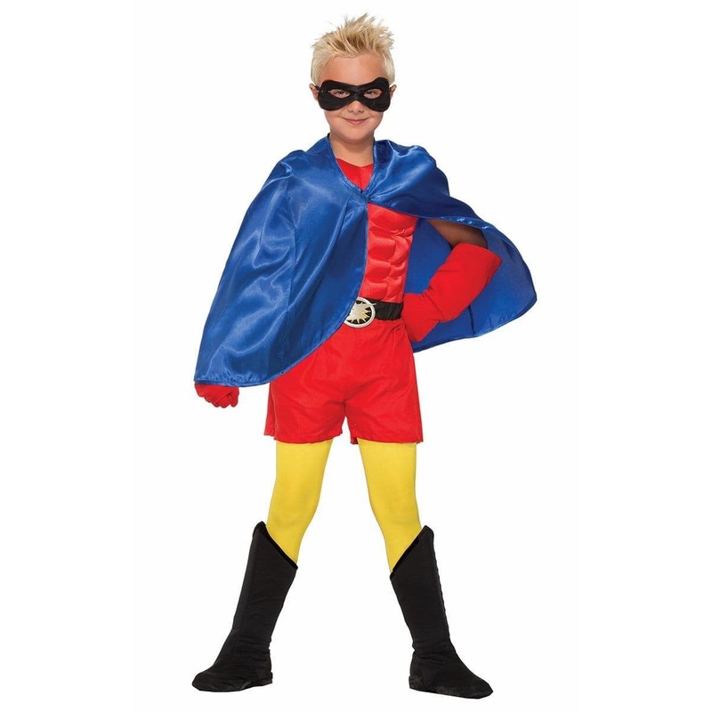 Blue hero cape for kids