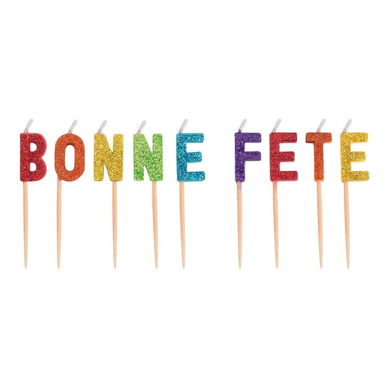 Bonne Fte' Pick Candle Set