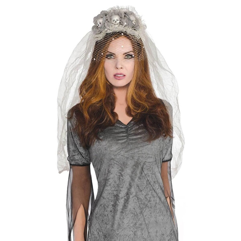 Ghost bride couture headband for adults