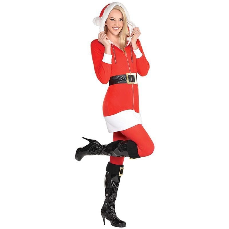 Santa Hooded Dress for Women