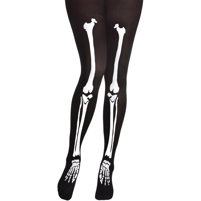 Skeleton Tights for Adults