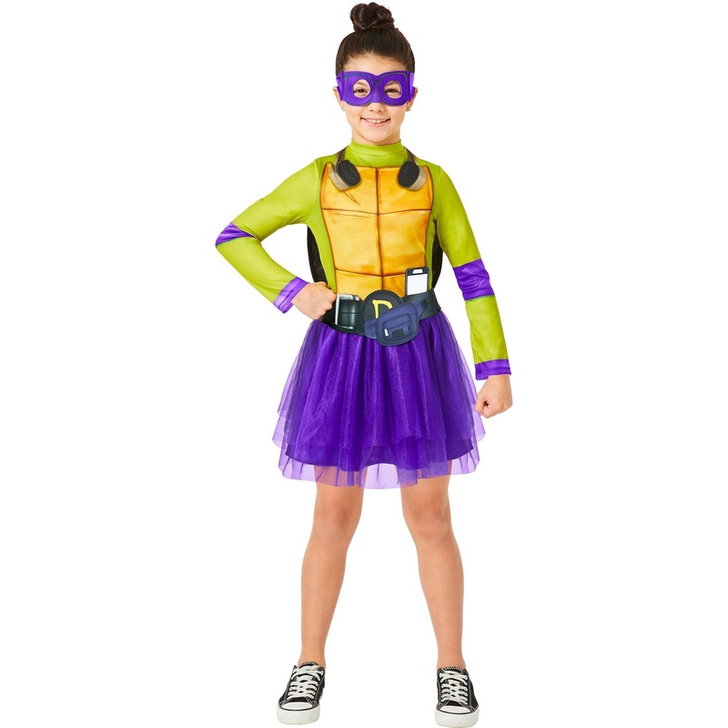 Teenage Mutant Ninja Turtles Donnie Costume for Kids, Dress, Shell, Belt and Mask