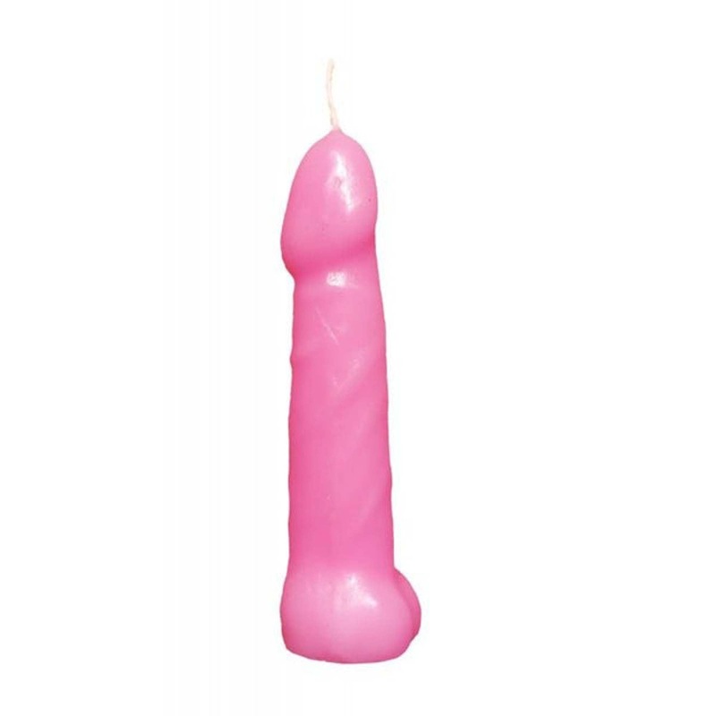 Bachelorette Party Pink Pecker Candles Set, 5 Count