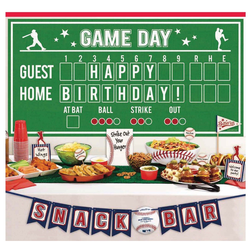 Baseball Buffet Decoration Kit, 15 Count