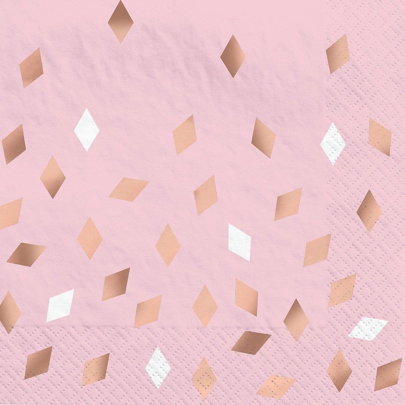 Blush Birthday - Lunch Napkins, 16 Count