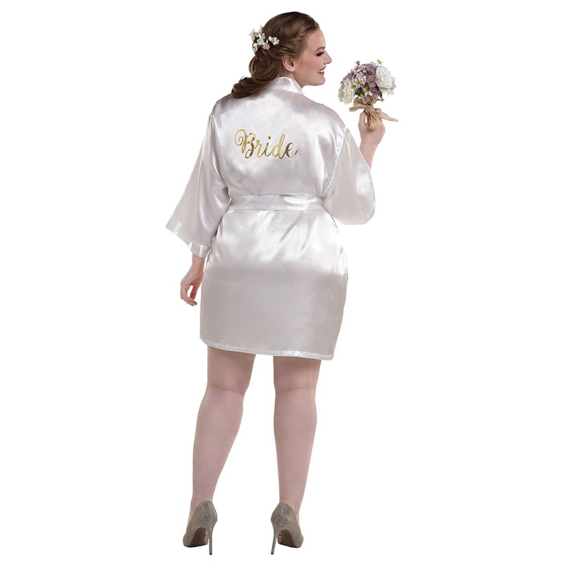 Bridal Shower Plus Size Bride's Robe, Luxurious Shower Collection