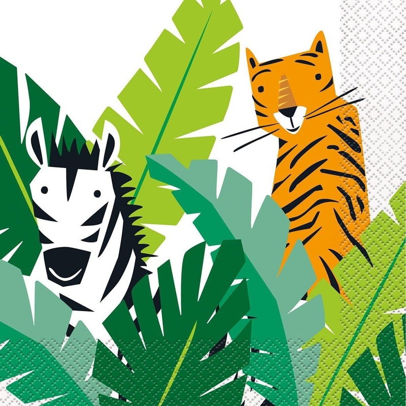 Safari Animals Lunch Napkins, 16 Count