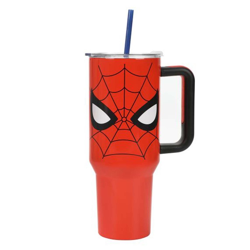 Spider-Man Stainless Steel Tumbler with Straw, Marvel, 40 Oz, 1 Count