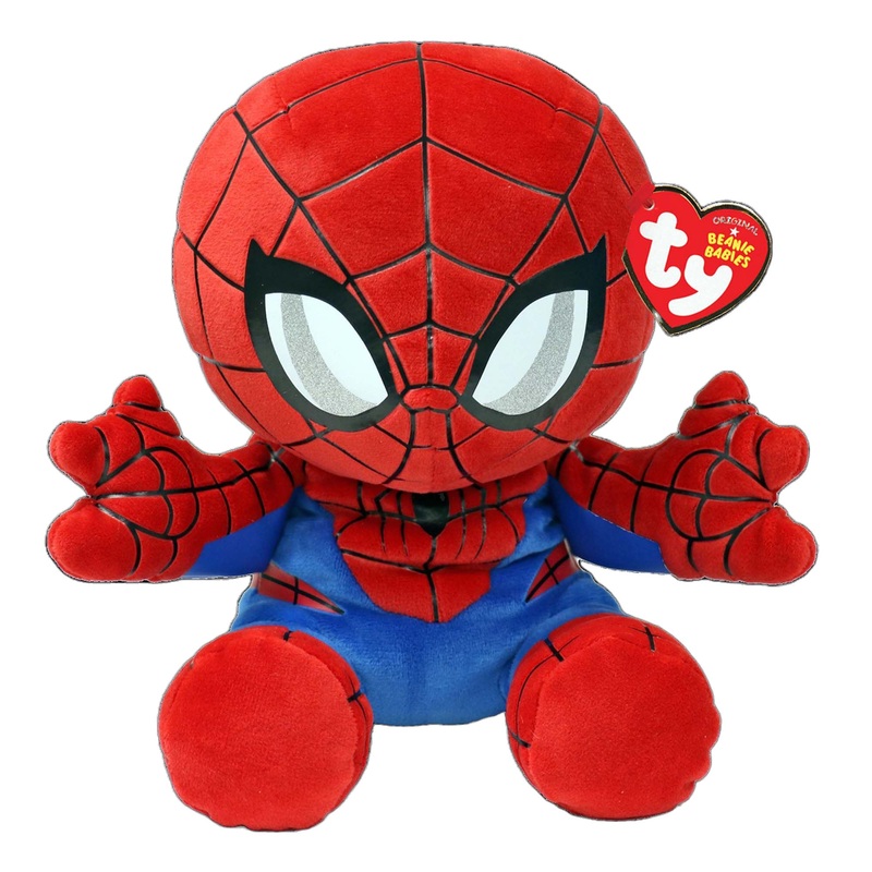 TY Marvel Soft Plush, Spider-Man, 13 Inches, 1 Count