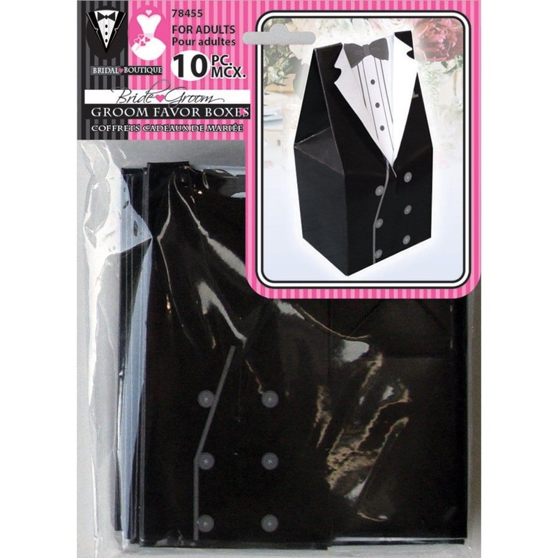 Wedding Favor Boxe 10/pkg - Groom