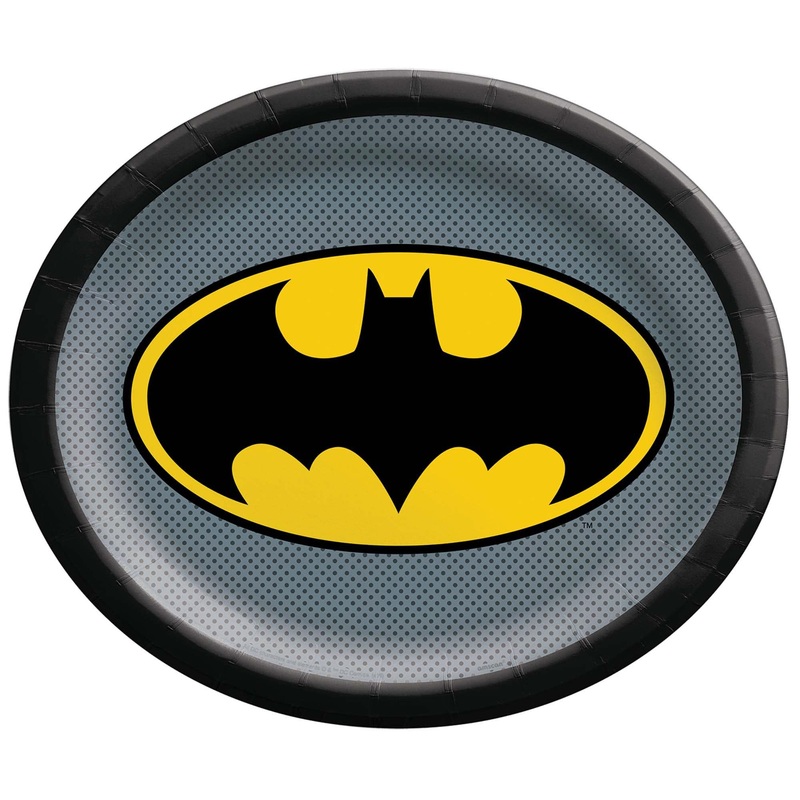 Batman Dinner plates 12 inches, 8 per package