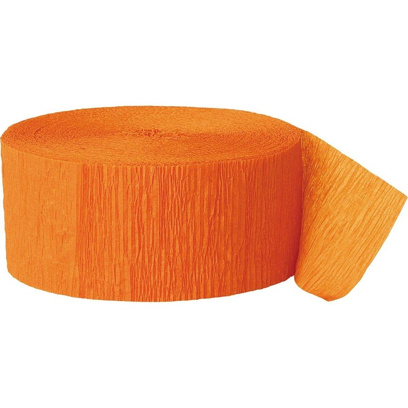 Crepe Streamer - Orange 81 Ft