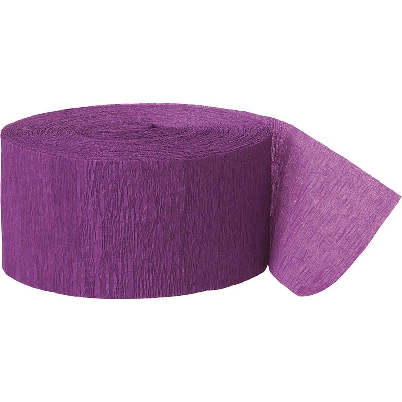 Purple Crepe Streamer 81 Ft