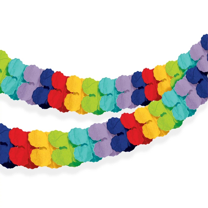 Rainbow Paper Garland Decoration, 144 Inches, 1 Count