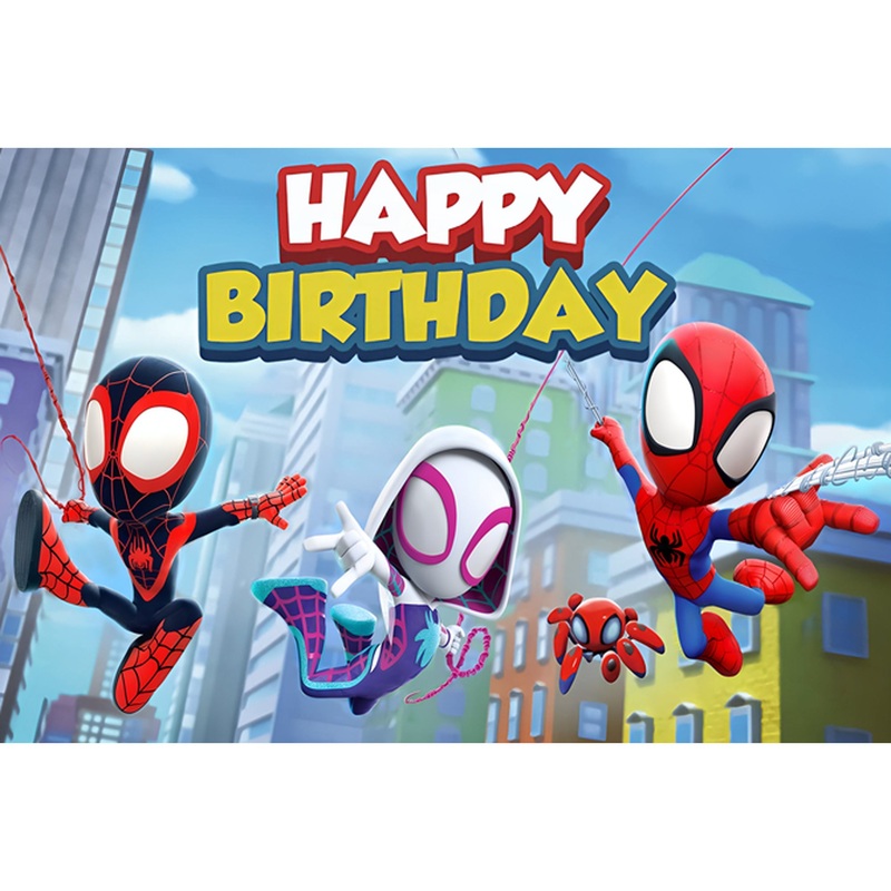Spidey Birthday Scene Setter, 39 x 59 Inches, 1 Count