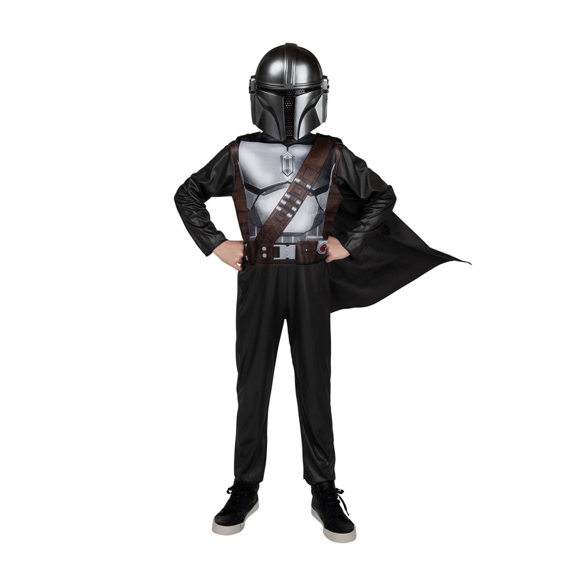 The Mandalorian Costume for Kids, Star Wars, Jumpsuit with Attached Cape