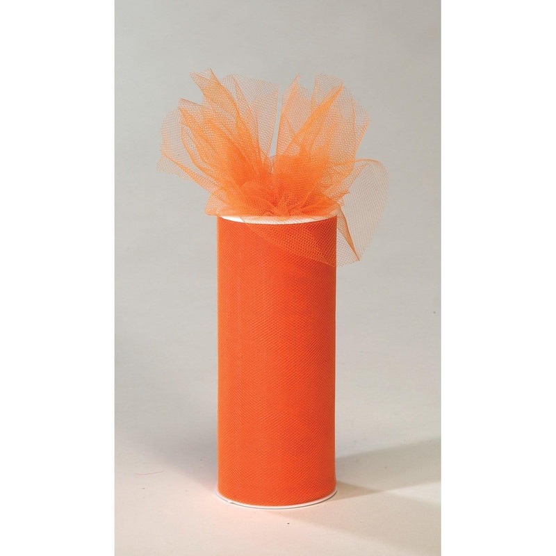 Tulle Roll - Orange 6 in. x 25 yds