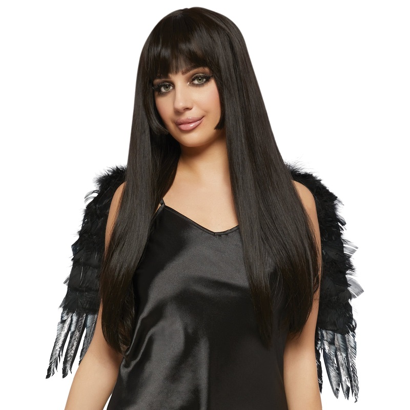 Black Feather Wings for Adults, 22 Inches, 1 Count