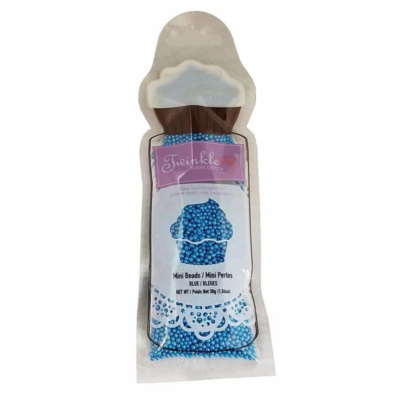 Blue Mini Beads Pouch, 30G