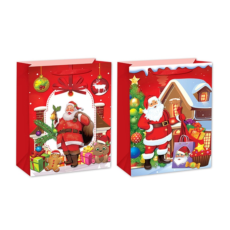 Christmas Matte Jumbo Paper Gift Bag, Assortment, 1 Count