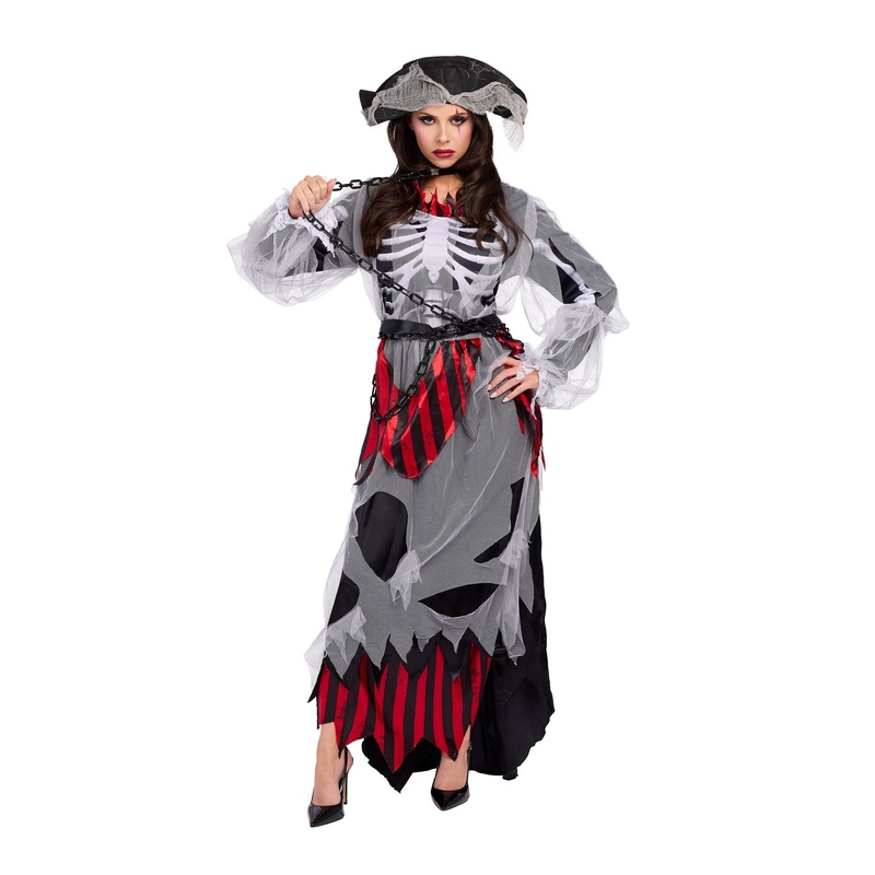 Cursed Pirate Costume for Adults, Dress and Hat