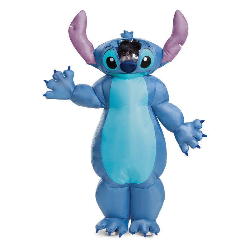 Disney Stitch Inflatable Costume for Kids, Lilo and Stitch, Blue Jumpsuit