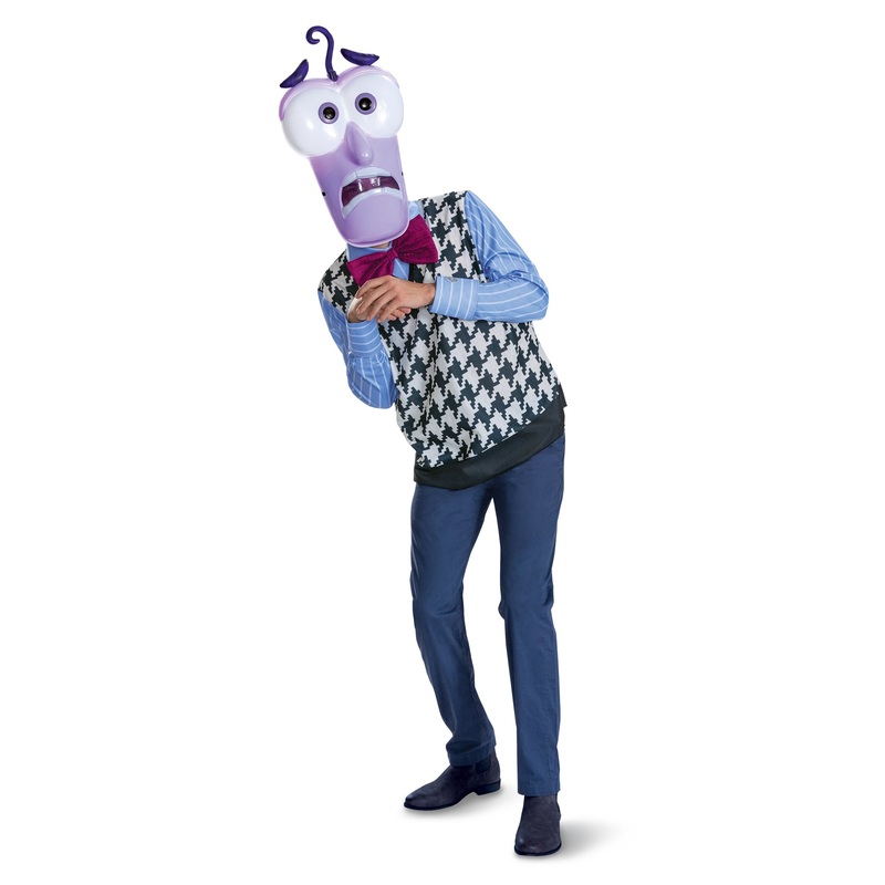 Fear Costume Kit for Adults, Inside Out 2, Shirt and Headpiece