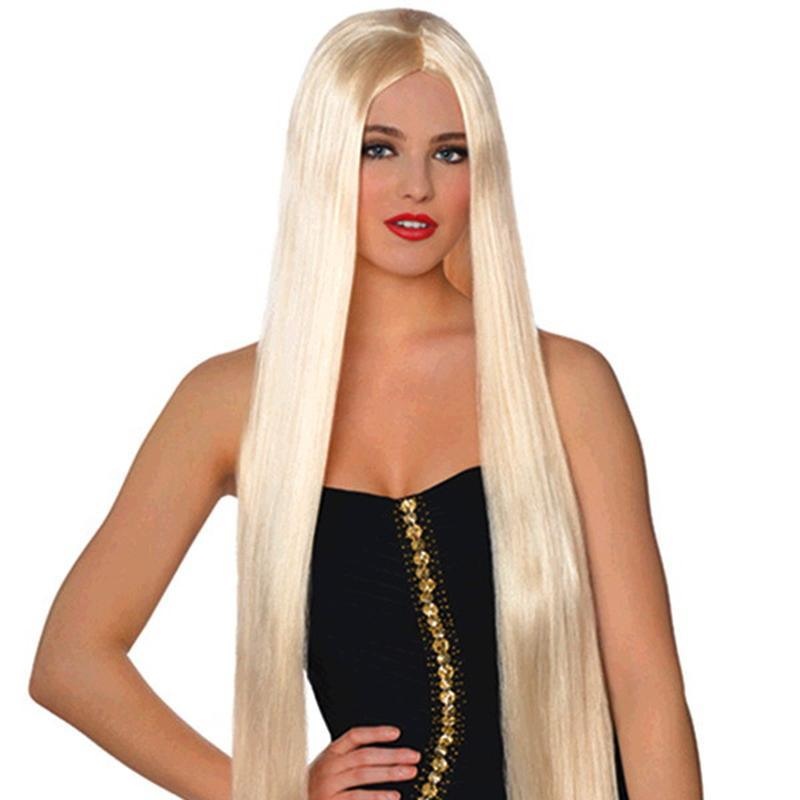 Lavish blonde wig for women