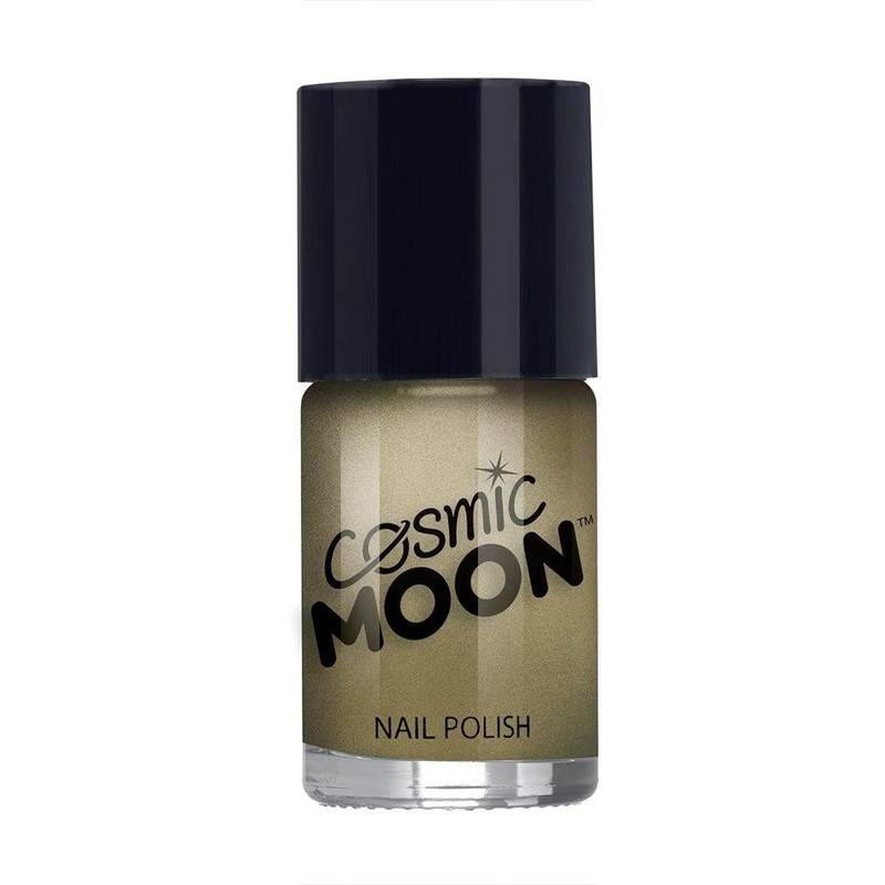 Moon gold metallic nail polish