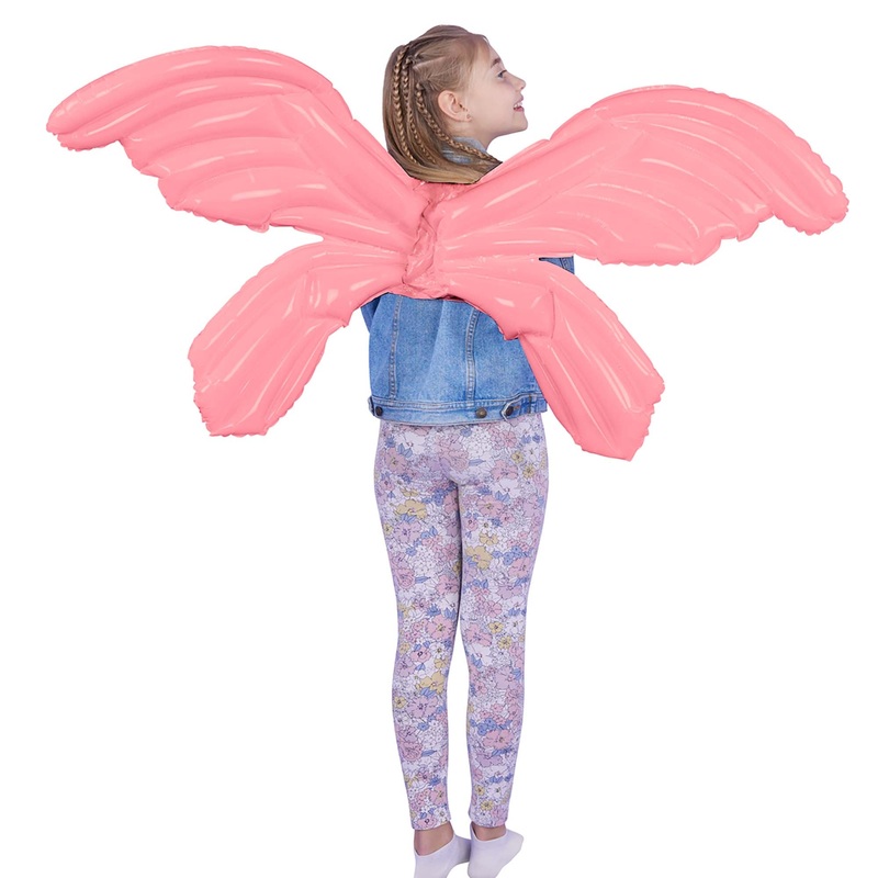 Pink Macaroon Butterfly Balloon Wings, 1 Count