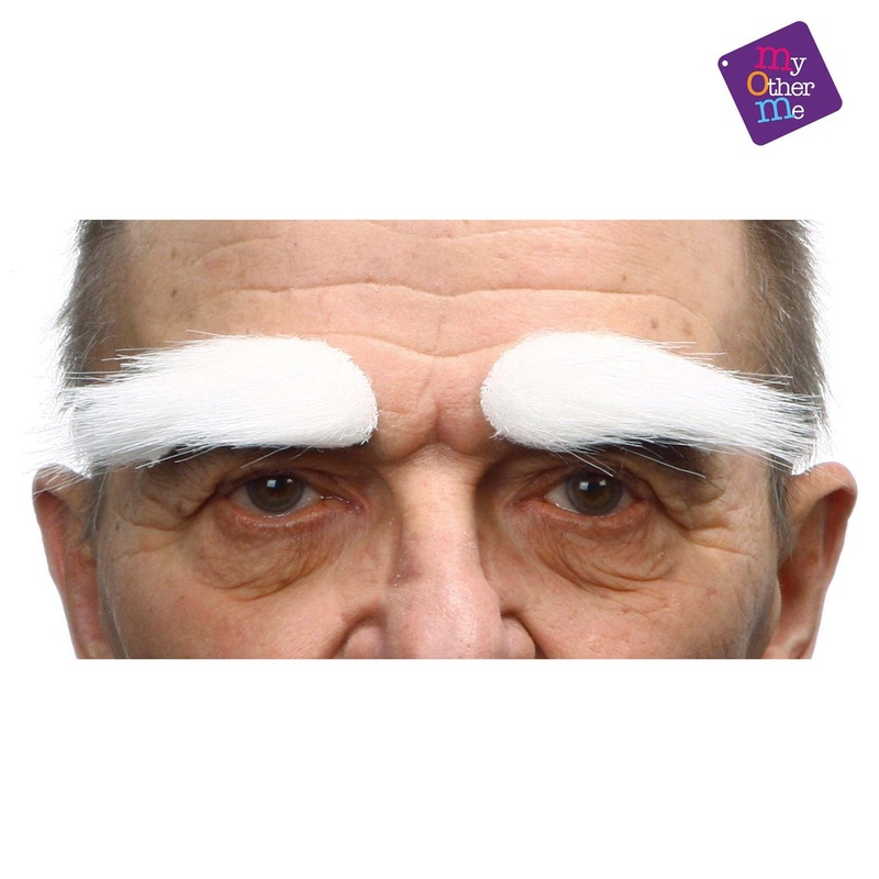 Santa Eyebrows, White