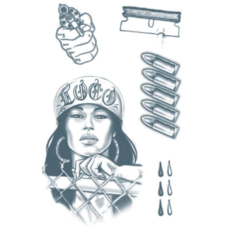 Thug temporary tattoos