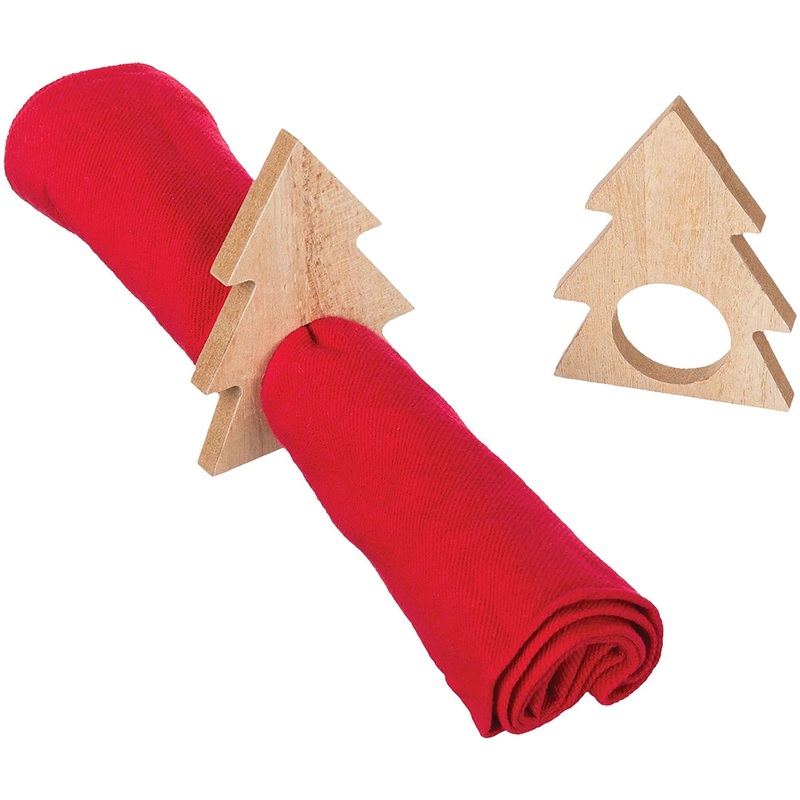 Tree Napkin Ring, 4 Count