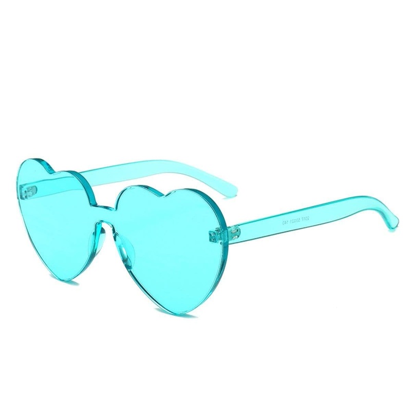 Turquoise Fashion Shaped Sunglasses for Adults