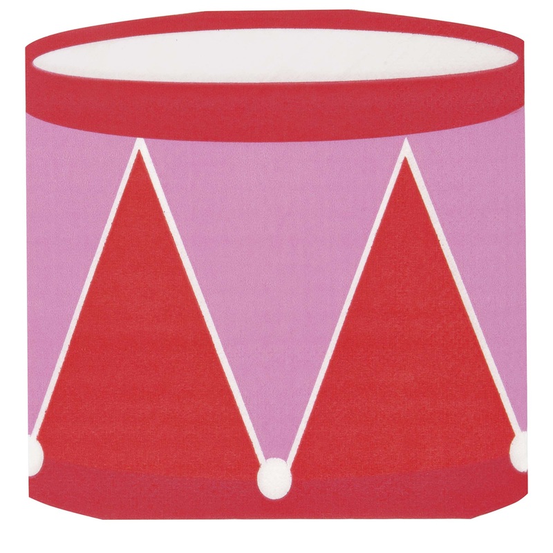 Vibrant Christmas Small Beverage Napkins, 16 Count