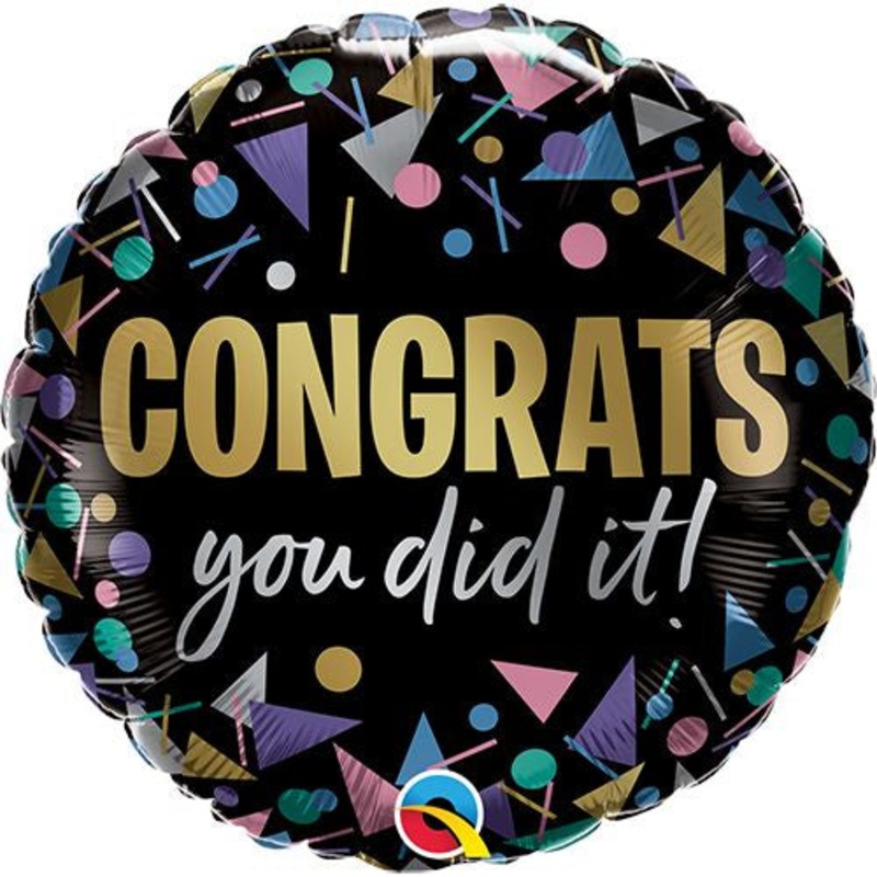 18" FOIL - CONGRATS, YOU DID IT!