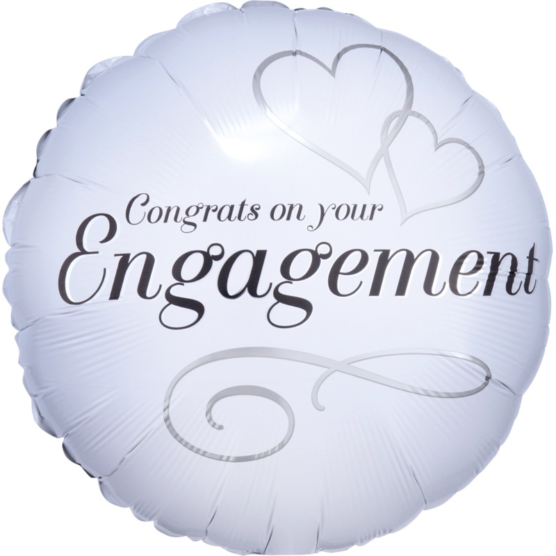 18" FOIL - TWO HEARTS ENGAGEMENT