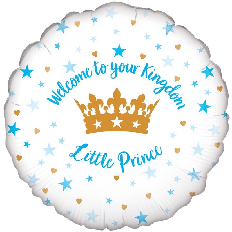 18" FOIL - WELCOME LITTLE PRINCE STARS