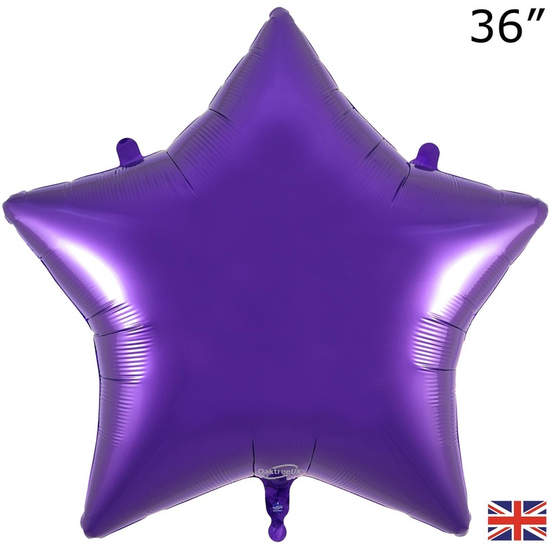 36" FOIL - STAR -  PURPLE