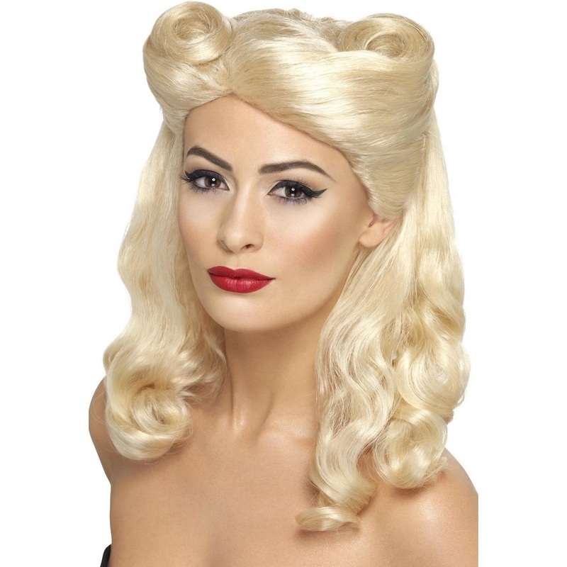 40S PIN UP WIG - BLONDE