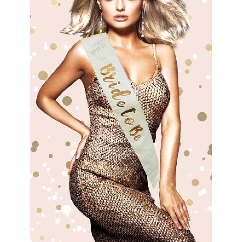 SASH - BRIDE TO BE - ROSE GOLD