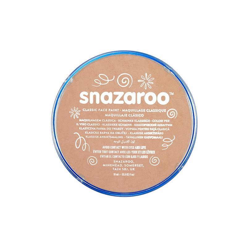 SNAZAROO FACE PAINT - BARELY BEIGE - 18ML