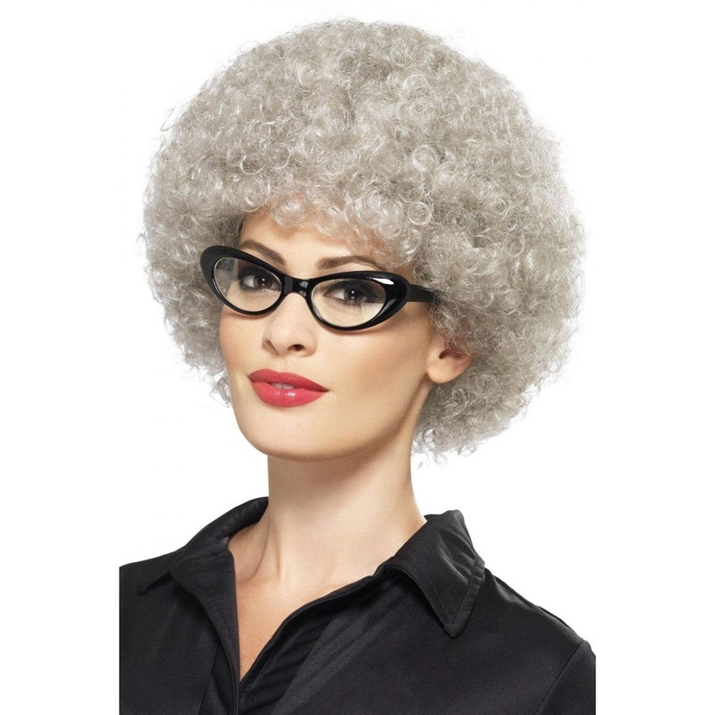 WIG - GRANNY PERM - GREY