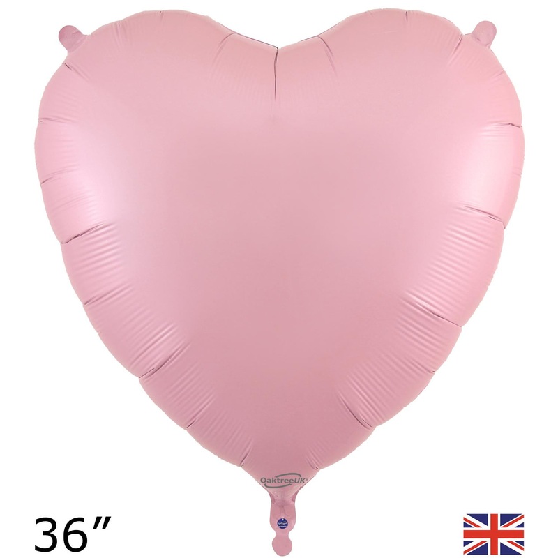 36" FOIL - HEART - MATTE PINK