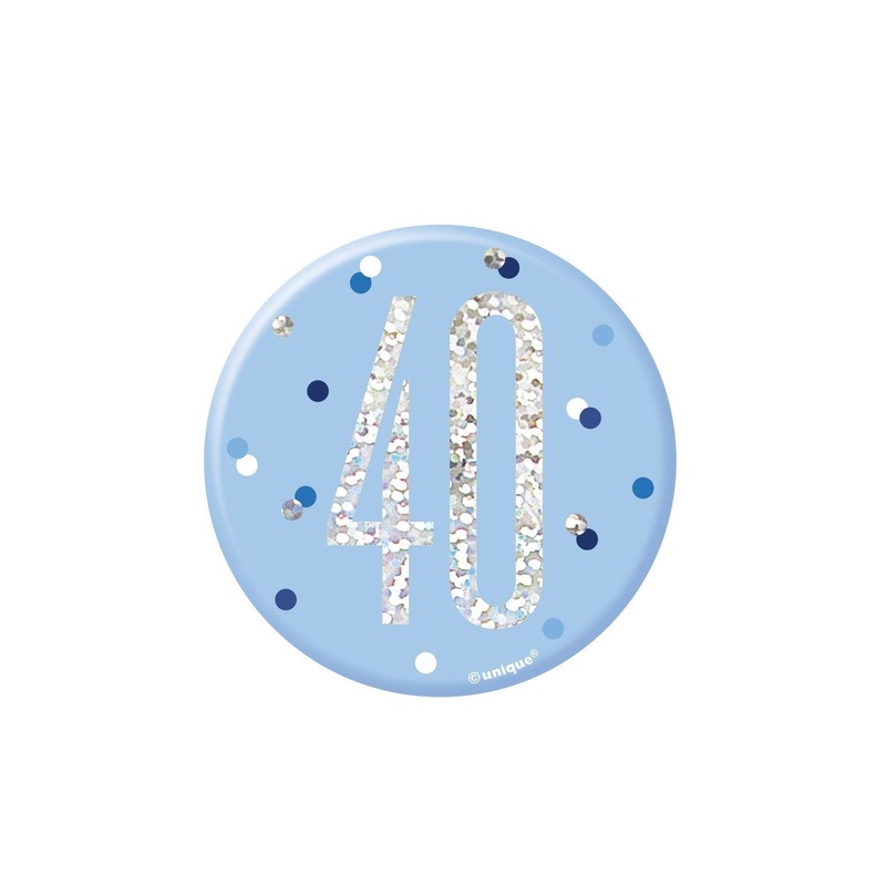 BADGE - 40th - BLUE